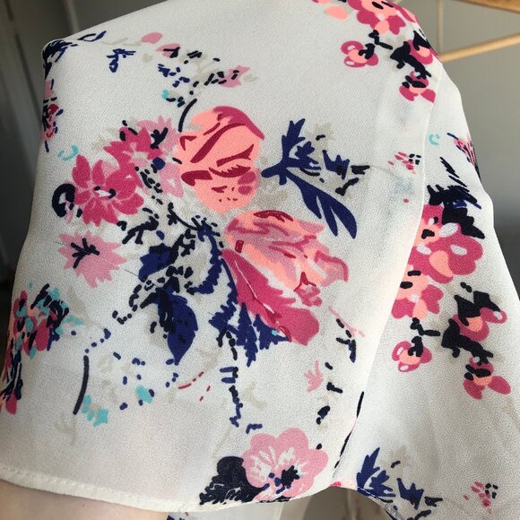 TWIK Simons Floral Camisole Top Racerback Lined Cream Pink Summer Women's XL - Picture 4 of 13